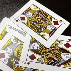 Mazzo di carte Bicycle Foil AutoBike No. 1 (Red) Playing Cards