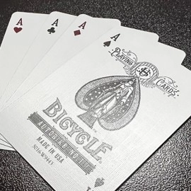 Mazzo di carte Bicycle Foil AutoBike No. 1 (Red) Playing Cards
