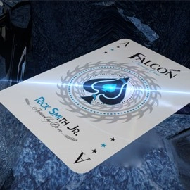 Mazzo di carte Ice Falcon Throwing Cards by Rick Smith Jr. and De'vo