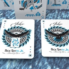 Mazzo di carte Ice Falcon Throwing Cards by Rick Smith Jr. and De'vo