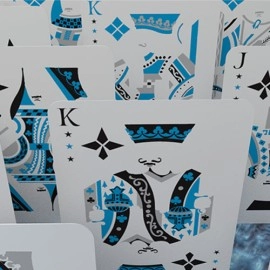 Mazzo di carte Ice Falcon Throwing Cards (Foil) by Rick Smith Jr. and De'vo