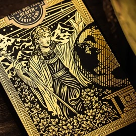 Mazzo di carte The Great Creator: Earth (Gold Foil) Edition Playing Cards by Riffle Shuffle