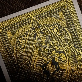 Mazzo di carte The Great Creator: Earth (Gold Foil) Edition Playing Cards by Riffle Shuffle