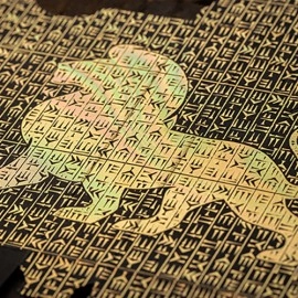 Mazzo di carte The Great Creator: Earth (Gold Foil) Edition Playing Cards by Riffle Shuffle