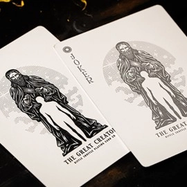 Mazzo di carte The Great Creator: Sky (Silver Foil) Edition Playing Cards by Riffle Shuffle