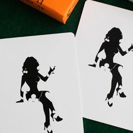 Mazzo di carte ACE FULTON'S 10 YEAR ANNIVERSARY SUNSET ORANGE PLAYING CARDS