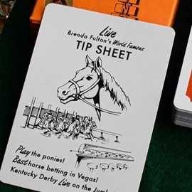 Mazzo di carte ACE FULTON'S 10 YEAR ANNIVERSARY SUNSET ORANGE PLAYING CARDS