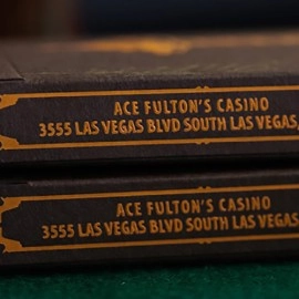 Mazzo di carte ACE FULTON'S 10 YEAR ANNIVERSARY TOBACCO BROWN PLAYING CARDS