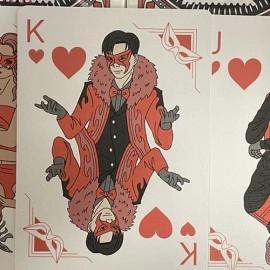 Mazzo di carte Gilded Bicycle Masquerade Playing Cards