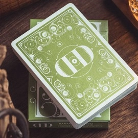 Mazzo di carte Smoke & Mirrors V8, Green (Deluxe) Edition Playing Cards by Dan & Dave
