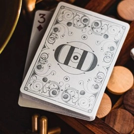 Mazzo di carte Smoke & Mirrors V8, Silver (Deluxe) Edition Playing Cards by Dan & Dave