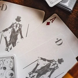 Mazzo di carte Smoke & Mirrors V8, Silver (Deluxe) Edition Playing Cards by Dan & Dave