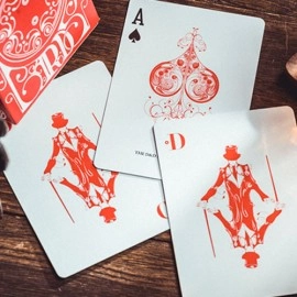 Mazzo di carte Smoke & Mirrors V8, Red (Standard) Edition Playing Cards by Dan & Dave