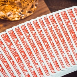 Mazzo di carte Smoke & Mirrors V8, Red (Standard) Edition Playing Cards by Dan & Dave