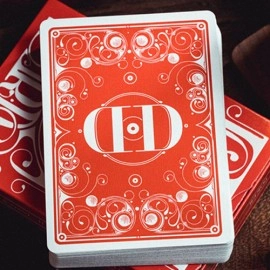Mazzo di carte Smoke & Mirrors V8, Red (Standard) Edition Playing Cards by Dan & Dave