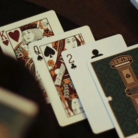 Mazzo di carte Gemini Casino Phthalo Green Playing Cards by Gemini