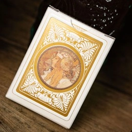 Mazzo di carte Mucha Gismonda Standard Gold Edition Playing Cards by TCC