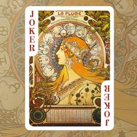 Mazzo di carte Mucha Gismonda Standard Gold Edition Playing Cards by TCC