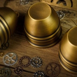 Artistic Combo Cups and Balls (Brass) by TCC