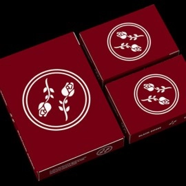 Mazzo di carte Black Roses Edelrot Mini Playing Cards (Collector's Box)