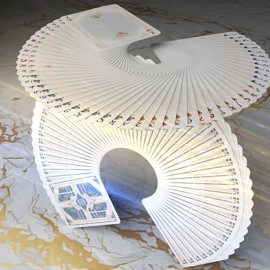 Mazzo di carte Card Masters Precious Metal (White) Playing Cards by Handlordz