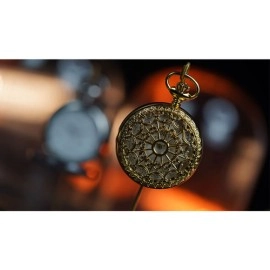 Infinity Pocket Watch V3 - Gold Case White Dial / STD Version (Gimmick and Online Instructions) by Bluether Magic