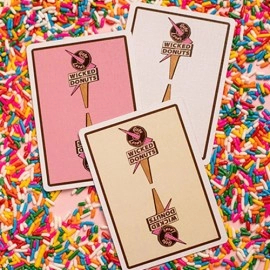 Mazzo di carte Papa Leon's Wicked Donuts (Strawberry) Playing Cards by Wounded Corner and Cam Toner