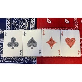 Mazzo di carte Bicycle Bandana Stripper (Red) Playing Cards