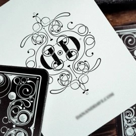 Mazzo di carte Smoke & Mirror (Mirror- Black) Deluxe Limited Edition Playing Cards by Dan & Dave