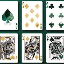 Mazzo di carte Fluid Art Green (Luxury Edition) Playing Cards