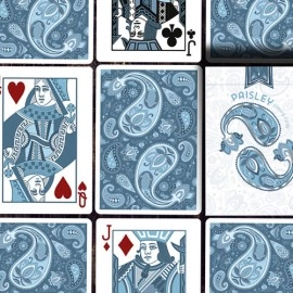 Mazzo di carte Marked Paisley Ton sur Ton Poudre Blue Playing Cards