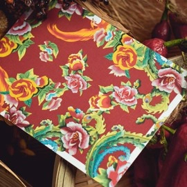Mazzo di carte Phoenix and Peony (Red) Playing Cards by Bacon Playing Card Company