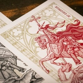 The Cross (Maroon Martyrs) Playing Cards by Peter Voth x Riffle Shuffle