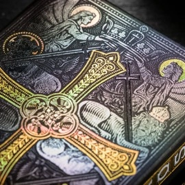Mazzo di carte The Cross (Golden Grace Foiled Edition) Playing Cards by Peter Voth x Riffle Shuffle
