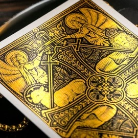 Mazzo di carte The Cross (Golden Grace Foiled Edition) Playing Cards by Peter Voth x Riffle Shuffle