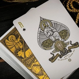 Mazzo di carte The Cross (Golden Grace Foiled Edition) Playing Cards by Peter Voth x Riffle Shuffle