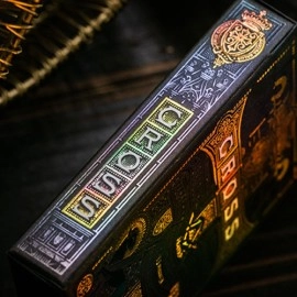 Mazzo di carte The Cross (Golden Grace Foiled Edition) Playing Cards by Peter Voth x Riffle Shuffle