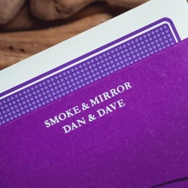 Mazzo di carte Smoke & Mirrors V9, Purple (Standard) Edition Playing Cards by Dan & Dave