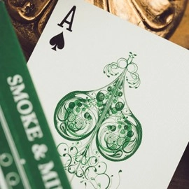 Mazzo di carte Smoke & Mirrors V9 (Green Edition) Playing Cards by Dan & Dave