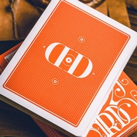 Smoke & Mirrors V9 (Orange Edition) Playing Cards by Dan & Dave