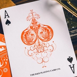 Smoke & Mirrors V9 (Orange Edition) Playing Cards by Dan & Dave