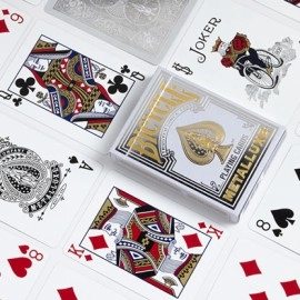 Mazzo di carte Bicycle Metalluxe Silver Playing Cards by US Playing Card Co.