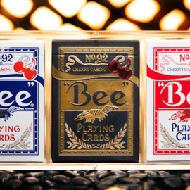 Limited Bee X Cherry 3 deck Set (Blue, Red and Black) Playing Cards