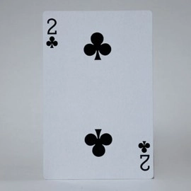 Bicycle Jumbo Queen of Hearts 2 of Club