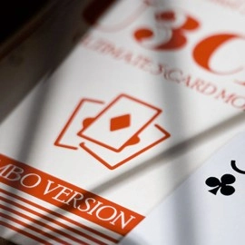 Michael Skinner's Ultimate Bicycle Jumbo 3 Card Monte (Red) by Murphy's Magic