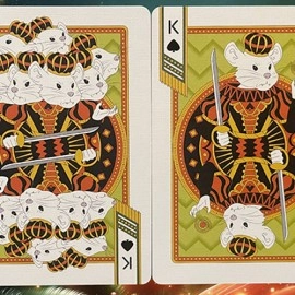 Bicycle Nutcracker (Red Gilded) Playing Cards