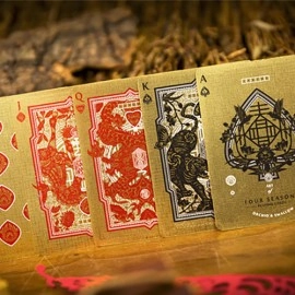 Mazzo di carte The Four Seasons Wooden Boxset Playing Cards
