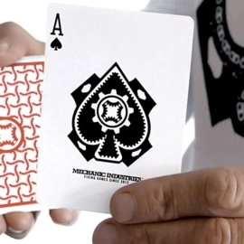 Mazzo di carte TURN (Red) Playing Cards by Mechanic Industries