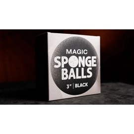 Magic Sponge Balls 4PK BLACK 8 cm by Murphy's Magic