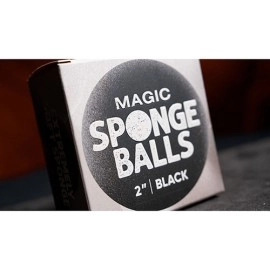 Magic Sponge Balls 4PK BLACK 5 cm by Murphy's Magic